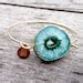 Sullivan Green Agate Druzy Bracelet