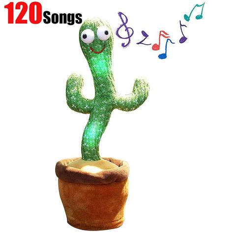 Cactus Plush Toy Electric Singing 120 Songs Dancing And Twisting Cactus