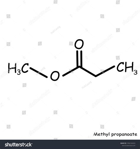 2 Methyl propanoate chemical structure Images, Stock Photos & Vectors | Shutterstock