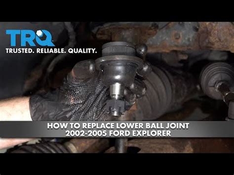 How To Replace Lower Ball Joint Ford Explorer Youtube