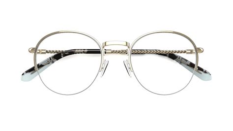 Specsavers Womens Glasses Callie Gold Round Metal Stainless Steel