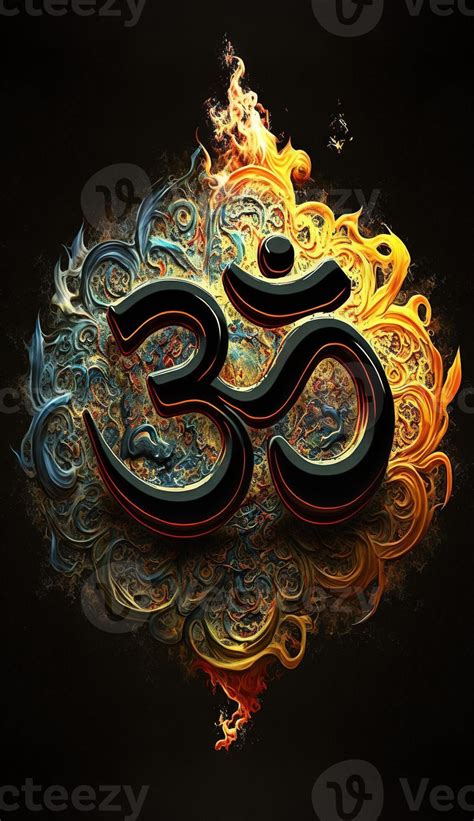 Om Symbol Hindu Images Beautiful Artwork Generative Ai 21924800 Stock