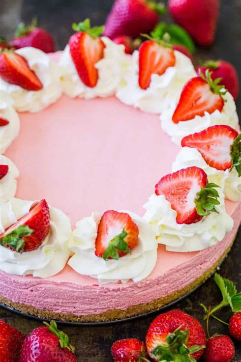 No Bake Strawberry Cheesecake Video Natashaskitchen