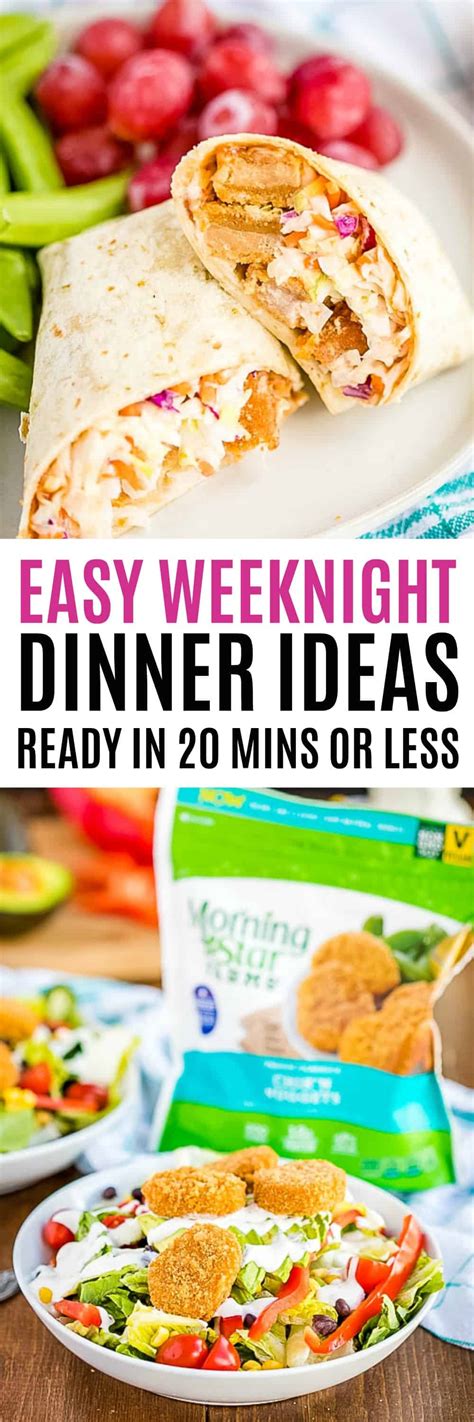 Easy Weeknight Dinner Ideas Ready In 20 Minutes Or Less ⋆ Real Housemoms