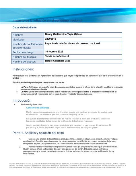 Impacto de la inflación en el consumo nacional NGTG Impacto de la