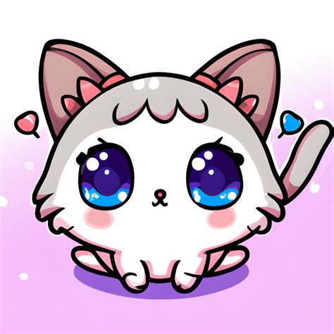 Kawaii Chibi Cat Graphic · Creative Fabrica