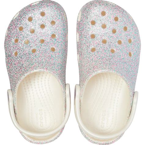 Crocs Toddler Girls Classic Glitter Clogs Academy