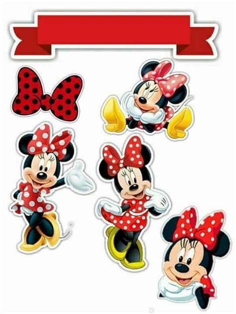 Pin De Karla Aparecida Em Topo De Bolo Lembrancinhas Minnie Vermelha