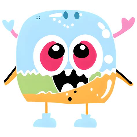Candy Monster Vector Graphic · Creative Fabrica