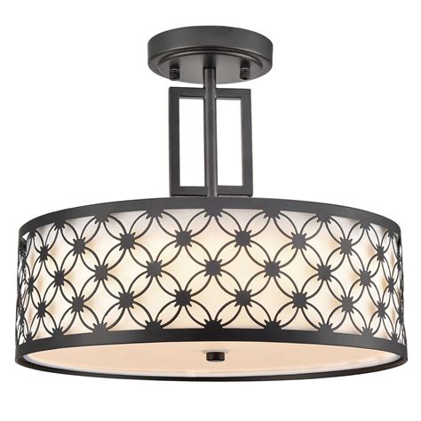 Flush Mount Drum Light Fixture Shelly Lighting