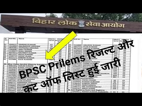 Bpsc Th Pt Result Kaise Dekhe Bpsc Th Prelims Result