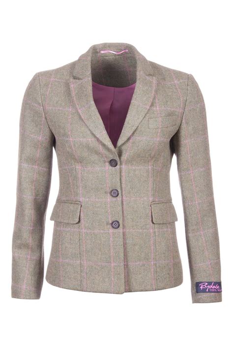 Womens Tweed Fitted Blazer Uk Ladies Short Tweed Jacket Rydale