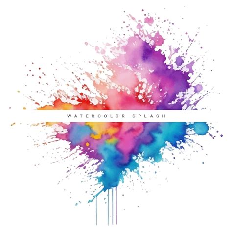 Premium Vector Colorful Watercolor Splash Vector