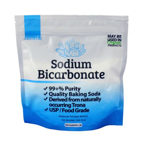 Pure Sodium Bicarbonate USP Food Grade Made In USA Baking Soda Bath