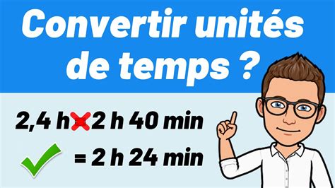 Comment Convertir Heure Minute Seconde Facile Youtube