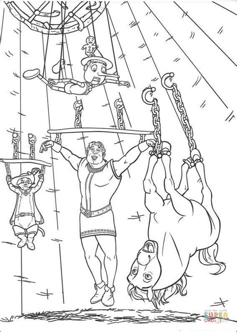 Shrek Pinocchio Coloring Pages