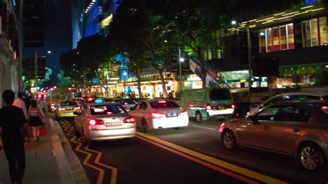 Singapore Entertainment And Shopping Area Orchard Road Night Walk Youtube