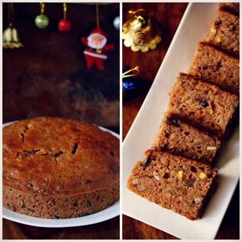 Eggless Fruit Cake Recipe Kerala Style Christmas Plum Cake Recipe