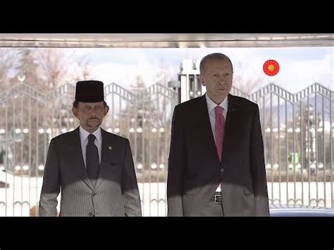 Sultan of Brunei Haji Hassanal Bolkiah in Turkey Recep Tayyip Erdoğan