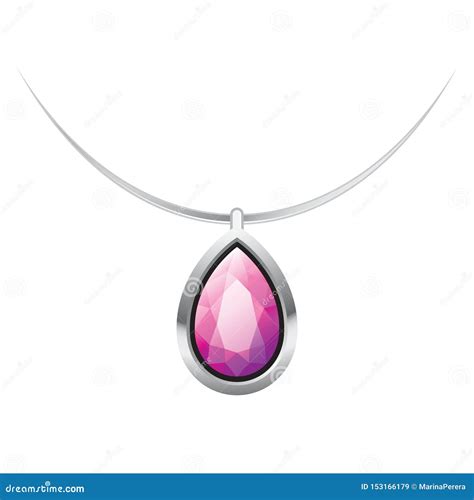 Tear Drop Shape Pendant Drawing Stock Vector - Illustration of abstract ...