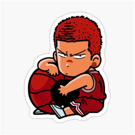 "Slam Dunk Chibi Hanamichi Sakuragi" Sticker for Sale by Chi11Lax ...