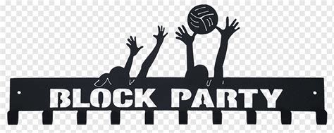 Volleyball Party Locken Coaching Volleyball Spike Texto Logo