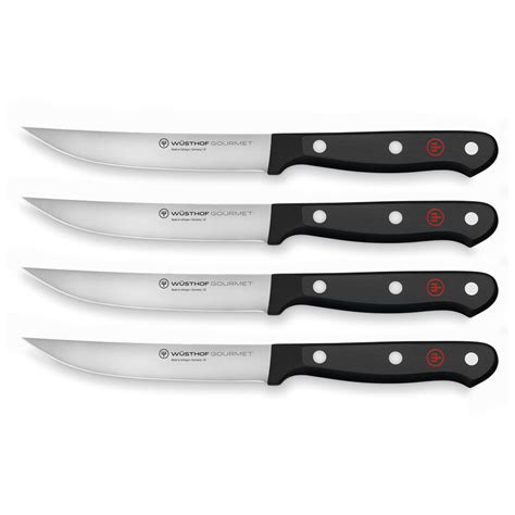 Wusthof Gourmet Four Piece Steak Knife Set Steak Knives Bakedeco