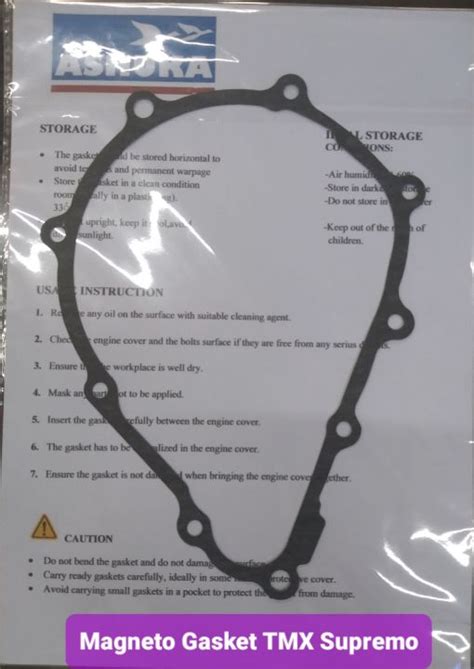 Side Gasket Magneto Tmx Supremo Superior Quality Lazada Ph