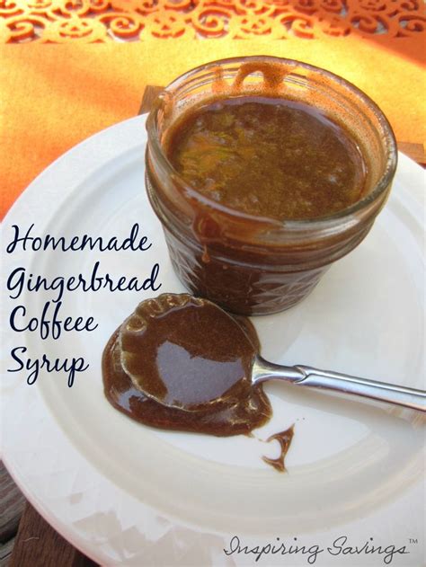 Homemade Gingerbread Coffee Syrup Recipe Recipe Simple Syrup Recipes Coffee Recipes Syrup