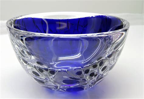 Images For 888978 LARS HELLSTEN Signed Glass Bowl Ariel Technique And