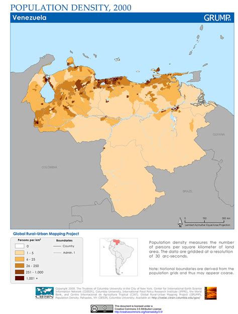 Venezuela Population Density 2000 Population Density Mea Flickr