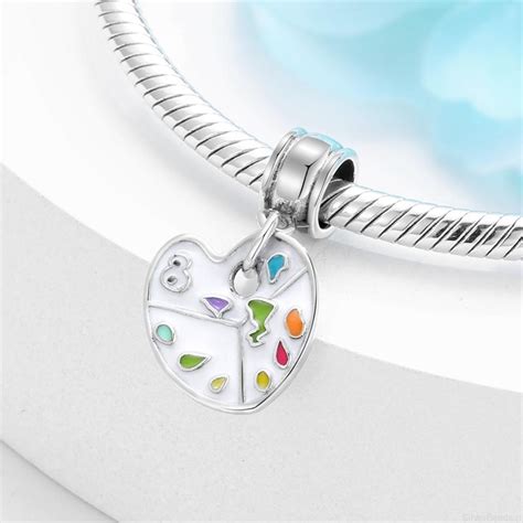 P093 Paleta Malarska Charms Zawieszka Srebro 925 Cena Sklep