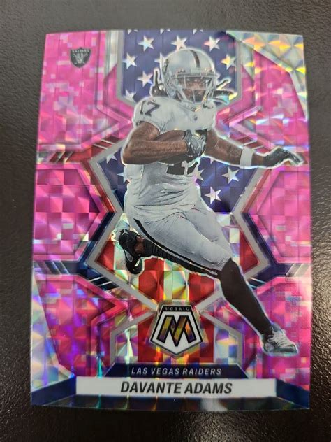 Mosaic Davante Adams Usa Pink Camo Prizm Card Ebay