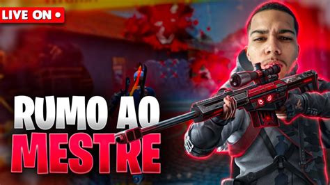 Free Fire Ao Vivo Pegando Mestre Na Nova Temporada De Taxa