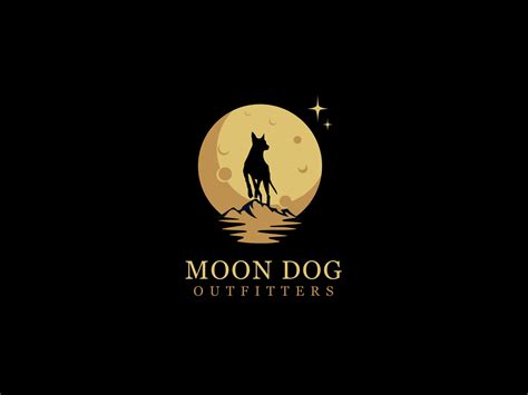 moon logo, dog logo, vintage logo by RAFIUL ISLAM on Dribbble