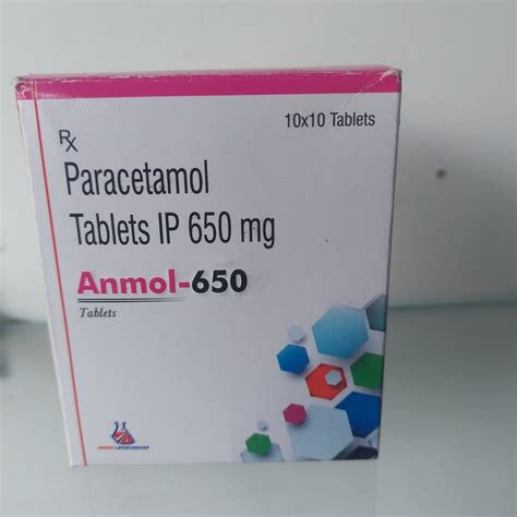 Paracetamol Tablets Ip 650 Mg At Rs 85 Box Acetaminophen In Panchkula Id 27400965333