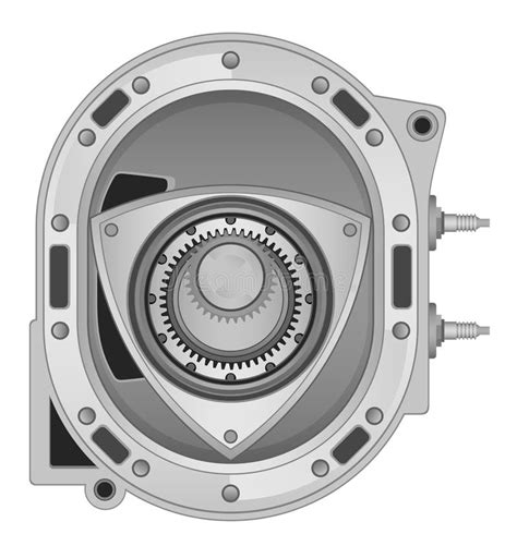 Rotary Engine Stock Vector Illustration Of Engine Machine 39633098