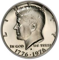 1976 S Clad Proof Kennedy Half Dollar – Surfcoins