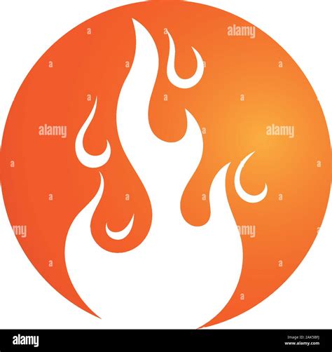 Fire Flame Logo Template Vector Icon Oil Gas And Energy Logo Concept Stock Vector Image And Art