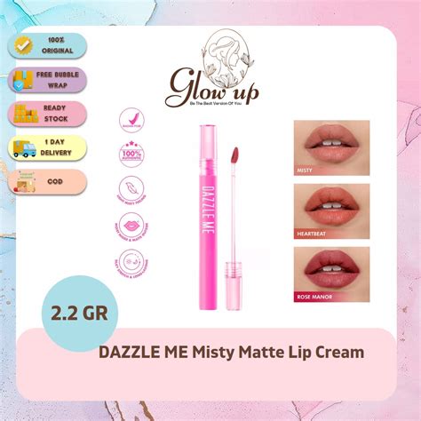 Jual DAZZLE ME Misty Matte Lip Cream Silky Kiss Lip Matte Shopee