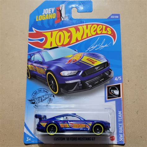 Jual HOT WHEELS CUSTOM 18 FORD MUSTANG GT HW RACE TEAM BLUE Shopee Indonesia