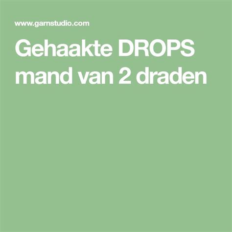 Gehaakte Drops Mand Van Draden Drop Gratis Haakpatroon Pannenlap