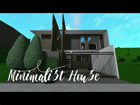 Minimalist Modern House Bloxburg