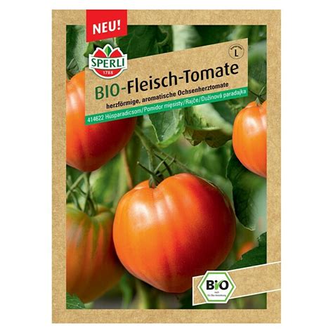 Sperli Gemüsesamen BIO Fleischtomaten Solanum lycopersicum Saatzeit