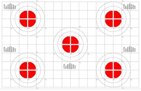 100 Yard Precision Printable Rifle Target