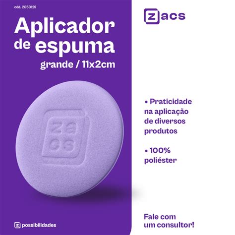 APLICADOR DE ESPUMA ROXO CLARO 11 X 2CM GR110 20MM ZACS Super Mundi