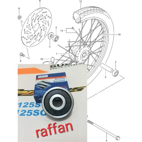 Jual Bearing Bantalan Roda Depan Asli Ori Suzuki Shogun 125 R Fd Axelo