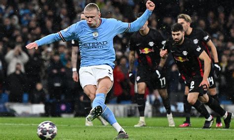 Manchester City Vs Leipzig 5 Goles De Erling Haaland Liga De Campeones