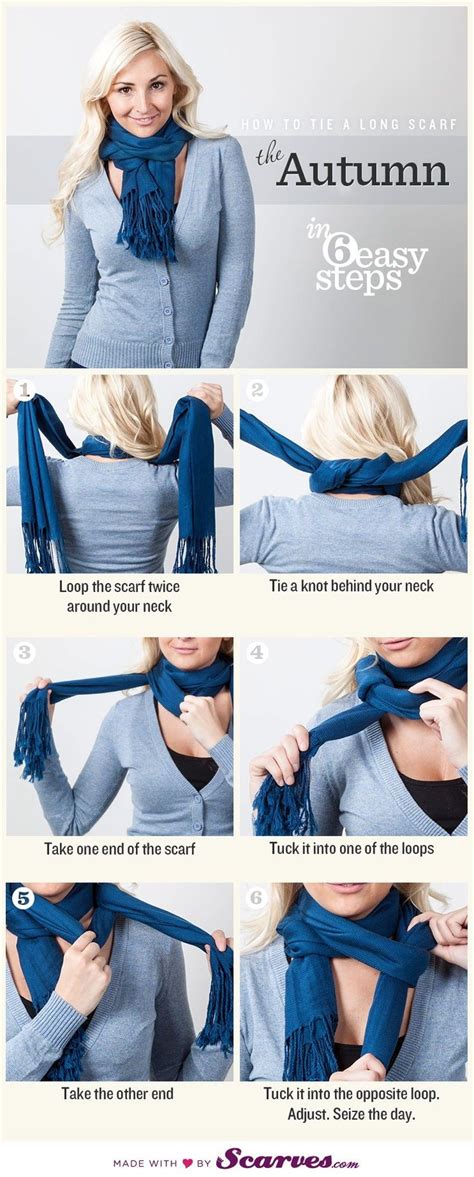 How To Tie A Long Scarf Ways To Wear A Scarf How To Wear Scarves