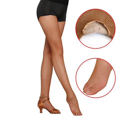 Women Sexy Fishnet Tights Mesh Pantyhose Ballroom Latin Dance Elastic